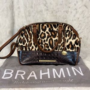 Brahmin Cowhide and Crocodile bag